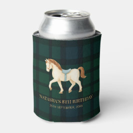 Porta-lata Saddle Up Vintage Preppy Horse Birthday 