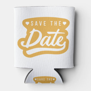 Porta-lata Salvar o convite de casamento de data