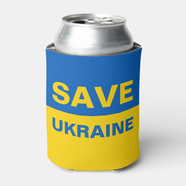 Porta-lata Salvar o pavilhão ucraniano da Ucrânia (Can Front)