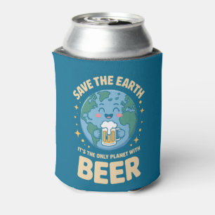 Porta-lata Salve A Terra É O Único Planeta Com Cerveja