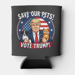 Porta-lata Salve nossos Pets de Trump de Votação Pets para Tr
