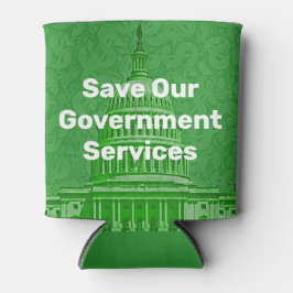Porta-lata Salve nossos serviços de Governo