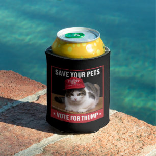 Porta-lata Salve Seus Animais Vote no Trump Citação da Eleiçã