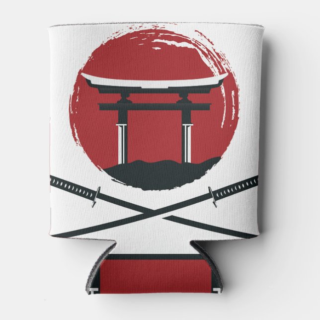 Porta-lata Samurai Sword: Torii Gate Cartoon (Frente)