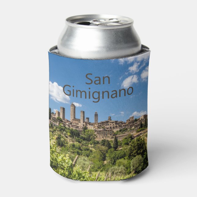 Porta-lata San Gimignano Toscânia Itália Panorama Souvenir (Can Front)