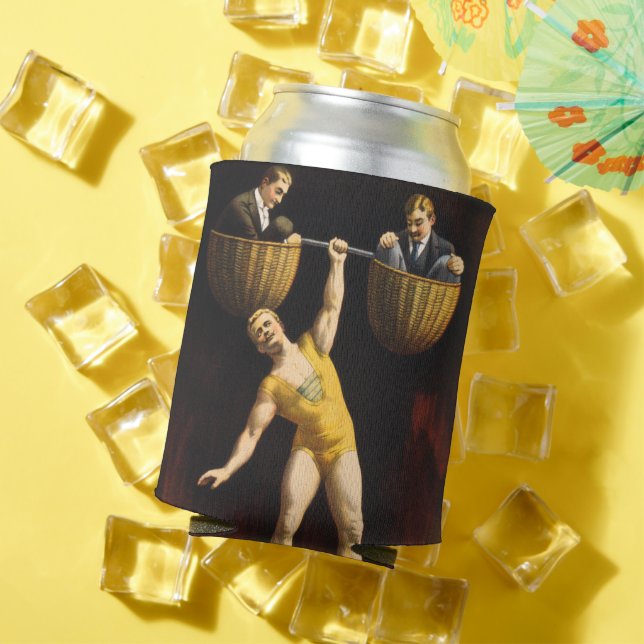 Porta-lata Sandow Eugen Sandow Vaudeville Weightlifter (Verão in situ)