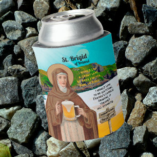 Porta-lata Santa Brígida da Irlanda e seu Lago de Cerveja