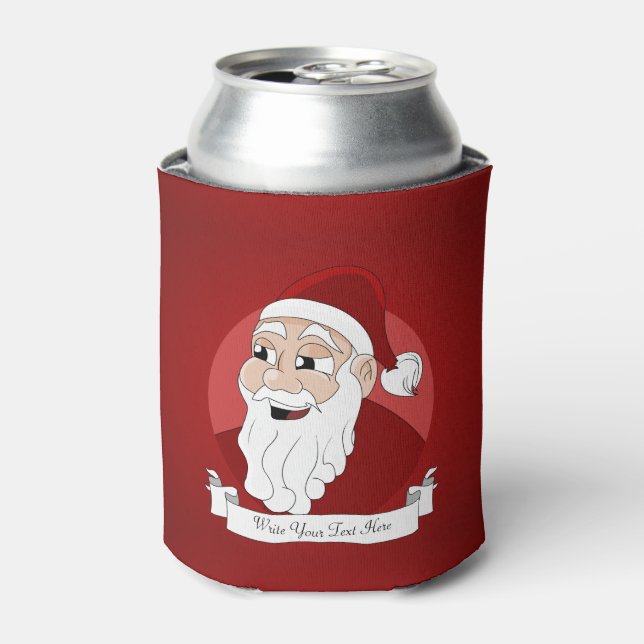 Porta-lata Santa Claus Cartoon Can Cooler (Can Front)