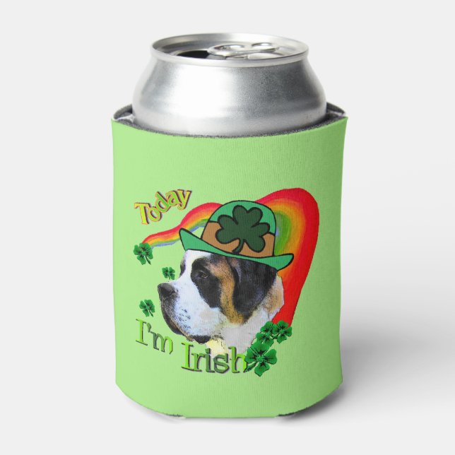 Porta-lata Santo Bernard Dia de São Patrício (Can Front)