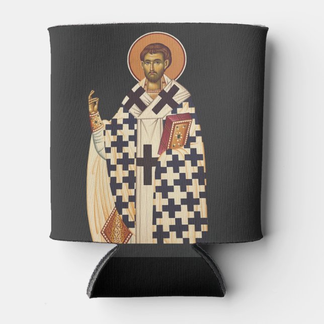 Porta-lata Santo Timothy, o primeiro bispo cristão de Ephes (Frente)