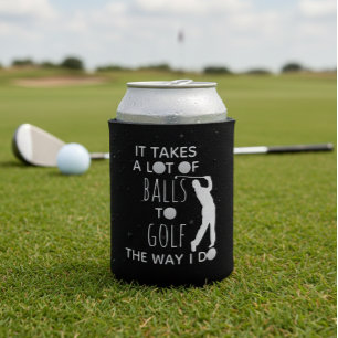 Porta-lata São necessárias muitas bolas para jogar golfe do j