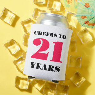 Porta-lata Saúde aniversário de 21 anos