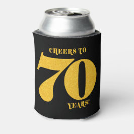 Porta-lata Saúde aos 70 anos 70 anos 70 de aniversário