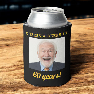 Porta-lata Saúde e Cervejas 60 anos Foto de aniversário