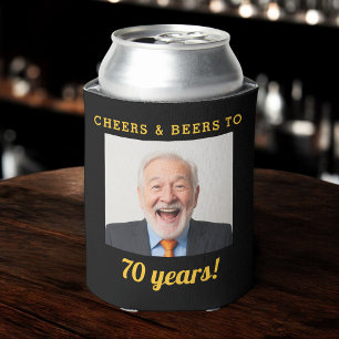 Porta-lata Saúde e Cervejas 70 anos Foto de aniversário