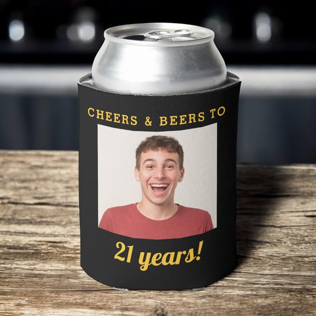 Porta-lata Saúde e Cervejas aniversário de 21 anos anos de Fo (Criador carregado)