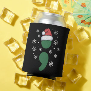 Porta-lata Saúde Mental Natal Depressão Conscientização Xmas