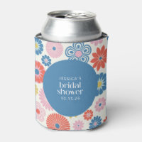 Scandi Boho Folk Floral Chuveiro de Noiva Azul  