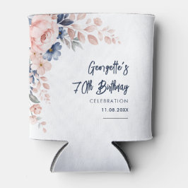 Porta-lata Script Botânico de Festa de aniversário Floral