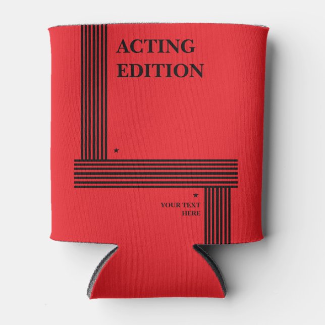 Porta-lata Script de Reprodução da Edição em Ação Estilado (Frente)