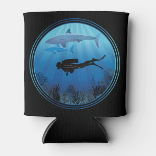 Porta-lata Scuba Diver Shark
