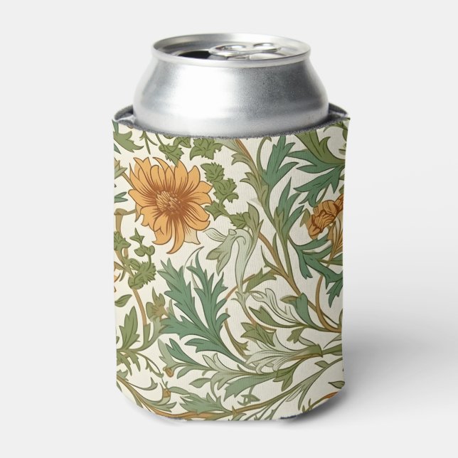 Porta-lata Seamless Arts and Crafts style repeating pattern (Can Front)