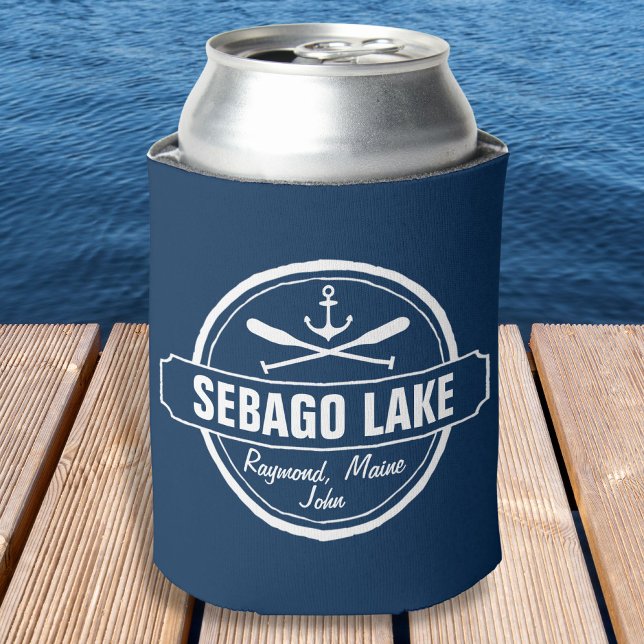 PORTA-LATA SEBAGO LAKE MAINE PERSONALIZADO CIDADE E NOME (Criador carregado)