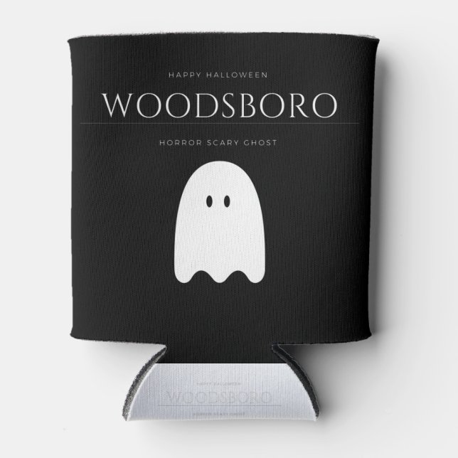 Porta-lata Segundo grau Woodsboro Scary Ghost Halloween (Frente)