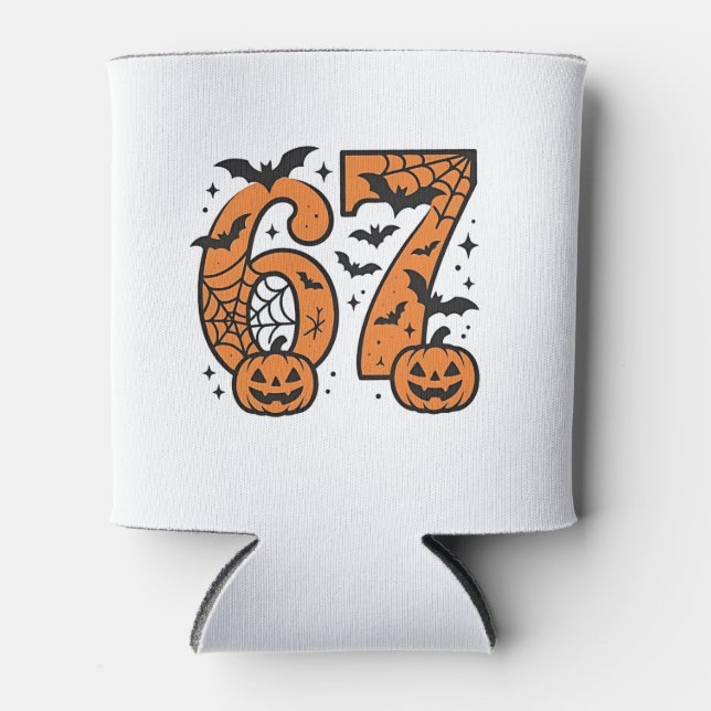 Porta-lata Seis Sete Memes Halloween 67 Mason Spooky (Frente)