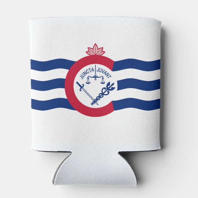 Porta-lata Selo/ Bandeira da Cidade de Cincinnati, Ohio (Traseira)