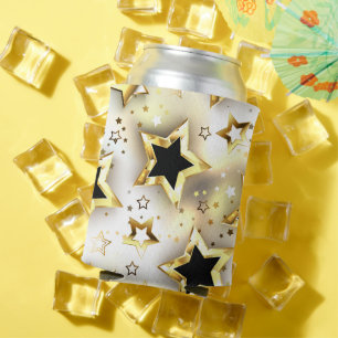 Porta-lata Sem costura leve com estrelas douradas