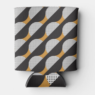 Porta-lata Semicírculos e pontos, padrão geométrico.