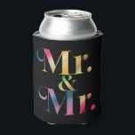 Porta-lata Senhor & Senhor Gay Festa de Solteiro Casamento Ga<br><div class="desc">Senhor & Senhor Gay Festa de Solteiro Casamento Gay</div>