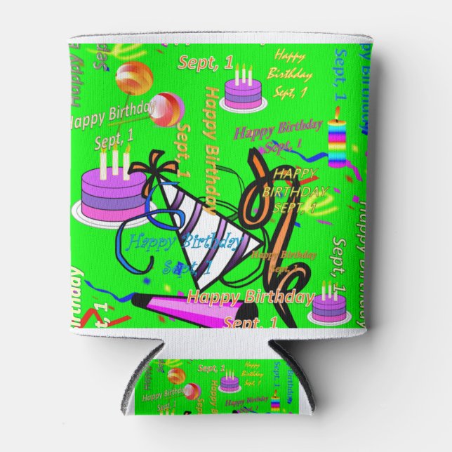 Porta-lata sept, 1 aniversário de criança (Frente)