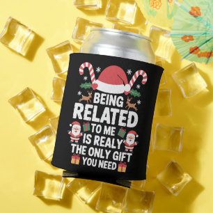 Porta-lata Ser Parente Meu Natal Divertido Família Xmas 