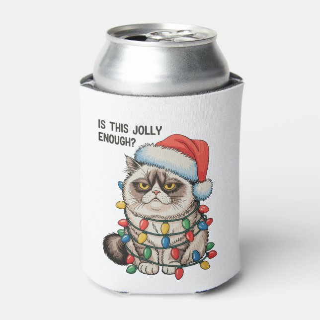 Porta-lata Será que isto é Natal Alegre o Suficiente Luzes de (Can Front)