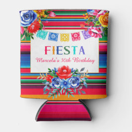 Porta-lata Serape Colorido de Fiesta Mexicana e Floral