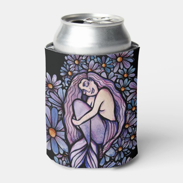 Porta-lata Sereia Dormente Roxa (Can Front)