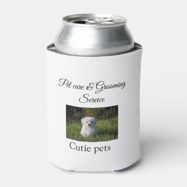 Porta-lata serviço de embelezamento de cuidados com animais d (Can Front)