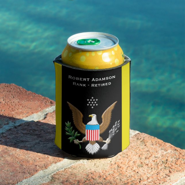 Porta-lata Serviço Patriótico Personalizado do Exército (Piscina in situ)
