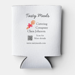 Porta-lata Serviços de catering adicionar nome código QR site