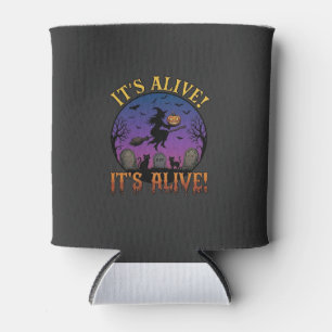 Porta-lata Seu Alive Halloween Bruxa Abóbora Gato Preto Lápid