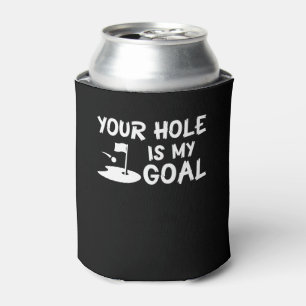 Porta-lata Seu furo é amante engraçado do golfe do humor do