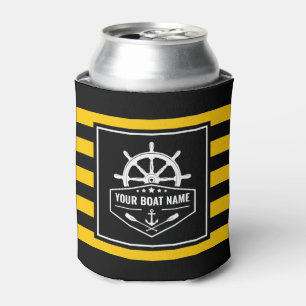 Porta-lata Seu Nome De Barco Ângulo Náutico Oars Helm Amare