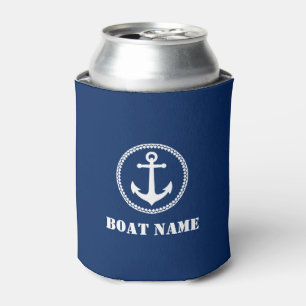 Porta-lata Seu nome de barco é Sea Anchor Marinho Azul