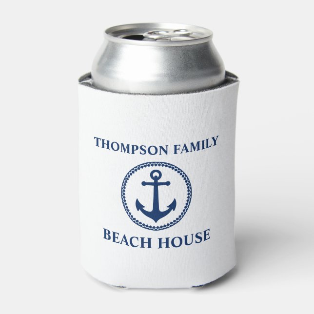 Porta-lata Seu nome familiar é Beach House Sea Anchor White B (Can Front)