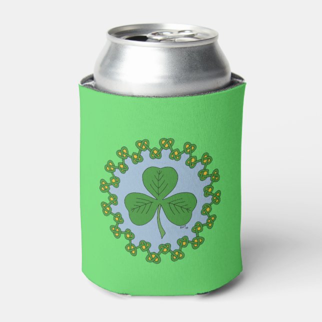 Porta-lata Shamrock and Knotwork (Can Front)