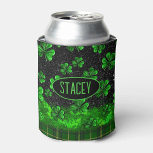 Porta-lata Shamrock festivo personalizado