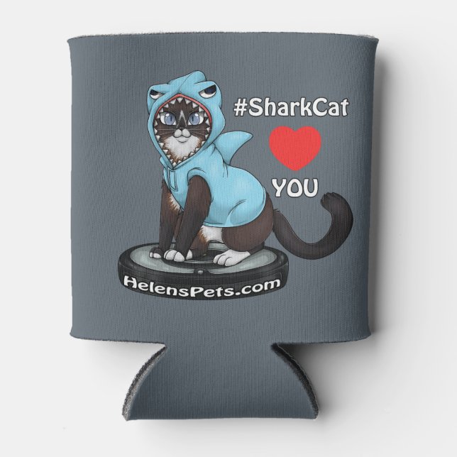 Porta-lata #SharkCat Te Ama - Pode Resfriar (Frente)