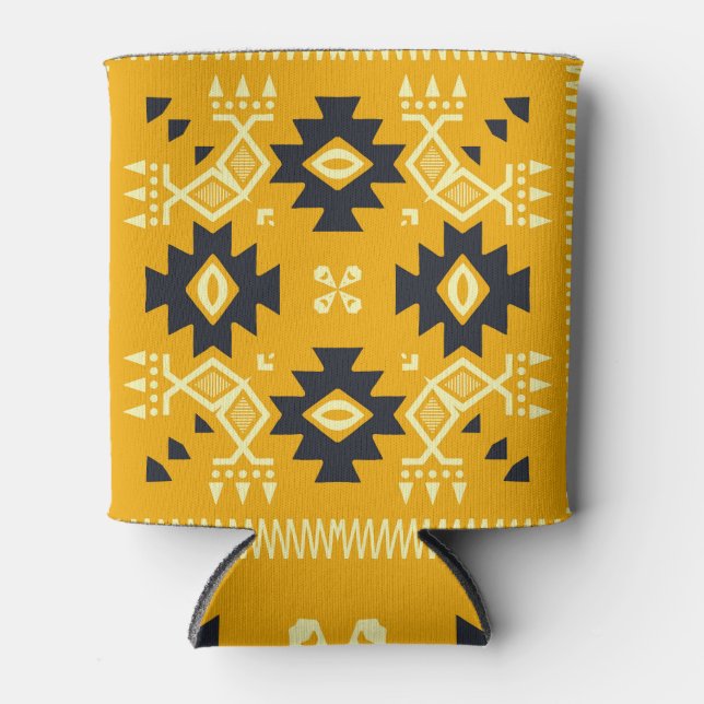 Porta-lata Shawl quadrado, paisley floral batik. (Frente)